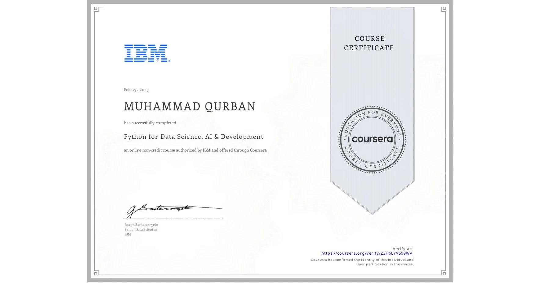 Python for Data Science, AI & Development